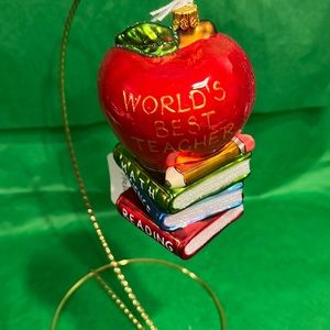 Handmade glass blown pinnacle peak ornament